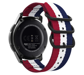 Strap-it® Samsung Galaxy Watch 5 - 44mm Nylon-Schnallenband (3-Farbig) Strap-it® Samsung Galaxy Watch 5 - 44mm Nylon-Schnallenband (3-Farbig)