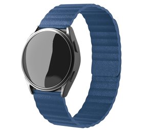 Strap-it® Samsung Galaxy Watch 5 - 44mm Lederschlaufenband (Dunkelblau) Strap-it® Samsung Galaxy Watch 5 - 44mm Lederschlaufenband (Dunkelblau)