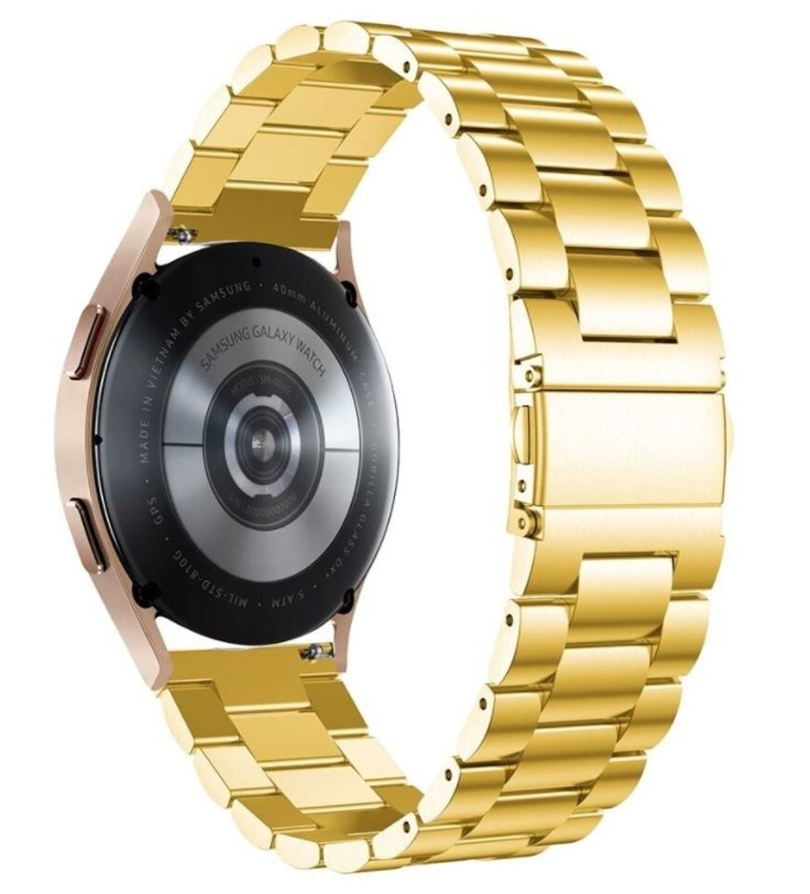 Strap-it® Strap-it Samsung Galaxy Watch 5 Pro Stahlarmband (Gold)