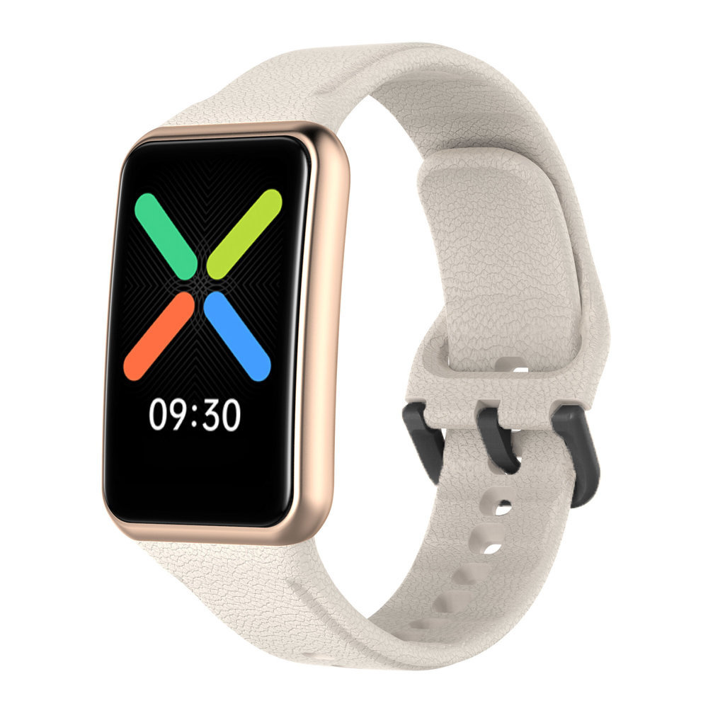 Strap-it® Strap-it Oppo Watch Free Silikonarmband (Sandweiß) Strap-it® Strap-it Oppo Watch Free Silikonarmband (Sandweiß)