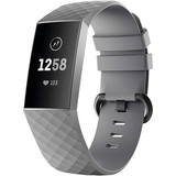 Strap-it® Fitbit Charge 4 Armband Silikon (Grau) Strap-it® Fitbit Charge 4 Armband Silikon (Grau)
