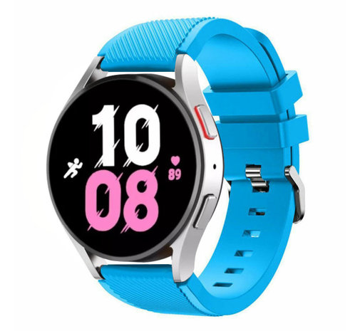 Strap-it® Strap-it Samsung Galaxy Watch 5 - 44mm Silikonarmband (Hellblau)