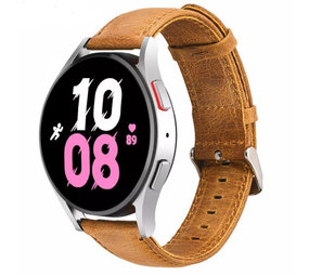 Strap-it® Samsung Galaxy Watch 5 - 44mm Lederarmband (Braun) Strap-it® Samsung Galaxy Watch 5 - 44mm Lederarmband (Braun)