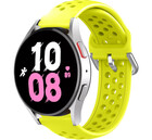 Strap-it® Strap-it Samsung Galaxy Watch 5 - 44mm Silikonarmband mit Löchern (Gelb)