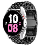 Strap-it® Strap-it Samsung Galaxy Watch 5 - 44mm Drachenarmband Stahl (Schwarz)