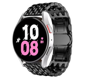 Strap-it® Samsung Galaxy Watch 5 - 44mm Drachenarmband Stahl (Schwarz) Strap-it® Samsung Galaxy Watch 5 - 44mm Drachenarmband Stahl (Schwarz)