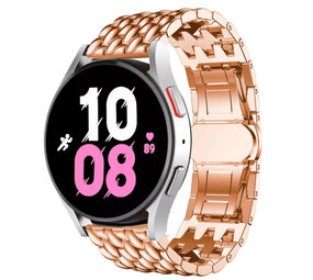 Strap-it® Samsung Galaxy Watch 5 - 44mm Drachenarmband Stahl (Roségold) Strap-it® Samsung Galaxy Watch 5 - 44mm Drachenarmband Stahl (Roségold)