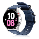 Strap-it® Samsung Galaxy Watch 5 - 44mm Nylon-Schnallenarmband (Blau) Strap-it® Samsung Galaxy Watch 5 - 44mm Nylon-Schnallenarmband (Blau)