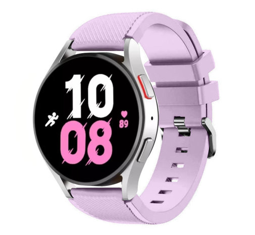 Strap-it® Strap-it Samsung Galaxy Watch 5 - 44mm Silikonarmband (Lila)