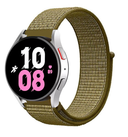 Strap-it® Strap-it Samsung Galaxy Watch 5 - 44mm Nylonarmband (Oliv) Strap-it® Strap-it Samsung Galaxy Watch 5 - 44mm Nylonarmband (Oliv)