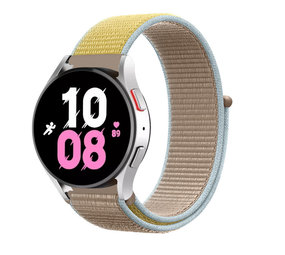 Strap-it® Samsung Galaxy Watch 5 - 44mm Nylonarmband (Kamel) Strap-it® Samsung Galaxy Watch 5 - 44mm Nylonarmband (Kamel)