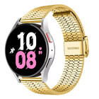 Strap-it® Strap-it Samsung Galaxy Watch 5 - 44mm Edelstahlarmband (Gold)