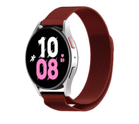 Strap-it® Samsung Galaxy Watch 5 - 44mm Milanese Armband (Rot) Strap-it® Samsung Galaxy Watch 5 - 44mm Milanese Armband (Rot)