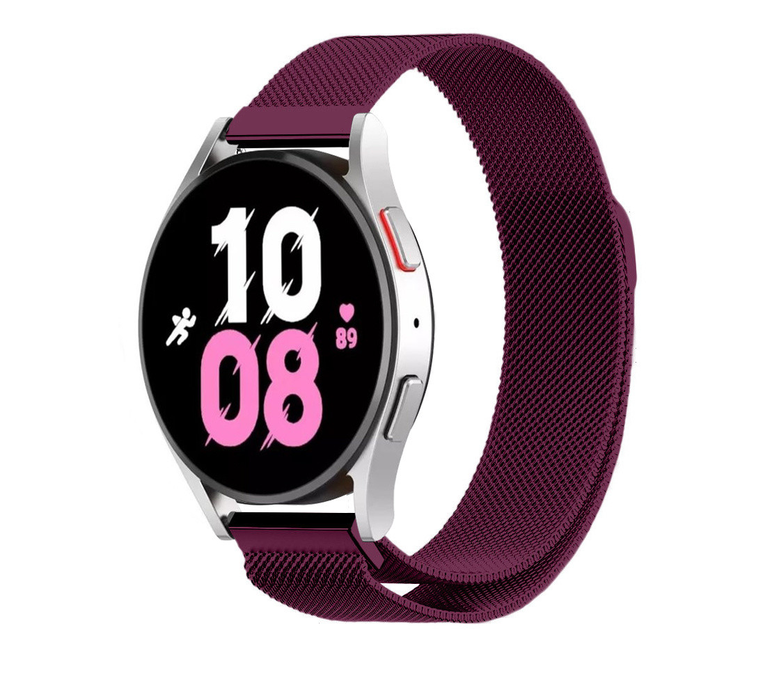 Strap-it® Strap-It Samsung Galaxy Watch 5 - 44mm Milanese Armband (Lila)