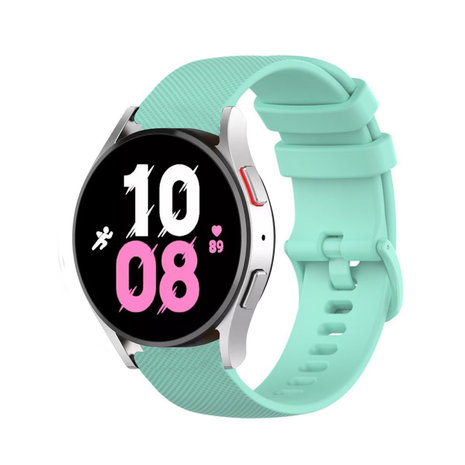 Strap-it® Strap-it Samsung Galaxy Watch 5 - 44mm Luxus-Silikonarmband (Aqua)