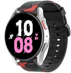 Strap-it® Strap-it Samsung Galaxy Watch 5 - 44mm Camouflage-Armband (Rot)