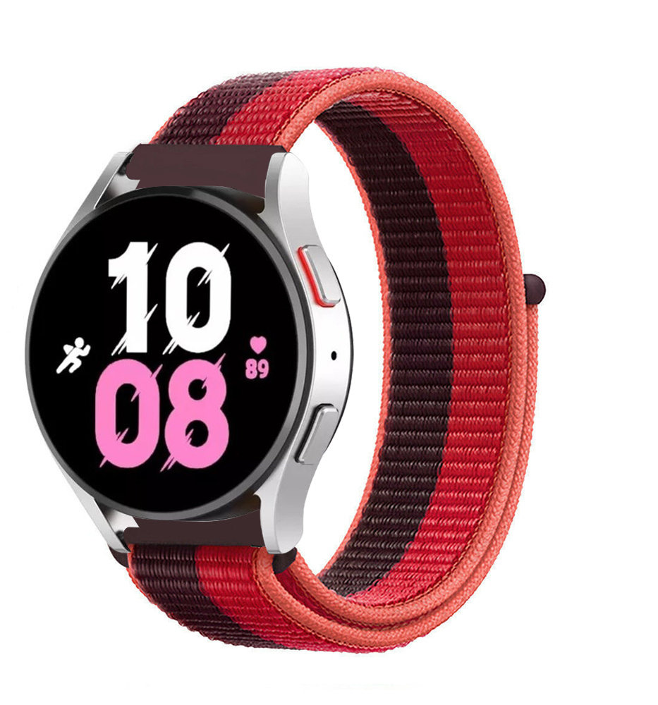 Strap-it® Strap-it Samsung Galaxy Watch 5 - 44mm Nylonarmband (Kirschmagenta) Strap-it® Strap-it Samsung Galaxy Watch 5 - 44mm Nylonarmband (Kirschmagenta)