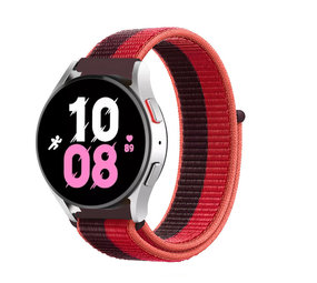 Strap-it® Samsung Galaxy Watch 5 - 44mm Nylonarmband (Kirschmagenta) Strap-it® Samsung Galaxy Watch 5 - 44mm Nylonarmband (Kirschmagenta)
