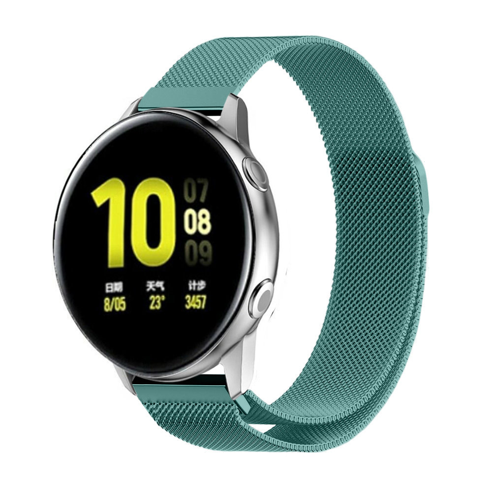 Strap-it® Strap-It Samsung Galaxy Watch Active Milanese Armband (Grün) Strap-it® Strap-It Samsung Galaxy Watch Active Milanese Armband (Grün)