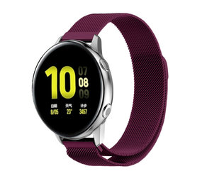 Strap-it® Samsung Galaxy Watch Active Milanese Armband (Lila) Strap-it® Samsung Galaxy Watch Active Milanese Armband (Lila)