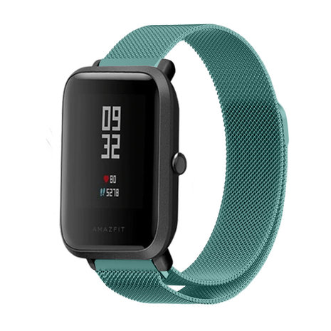 Strap-it® Strap-It Xiaomi Amazfit Bip Milanese Armband (Grün) Strap-it® Strap-It Xiaomi Amazfit Bip Milanese Armband (Grün)