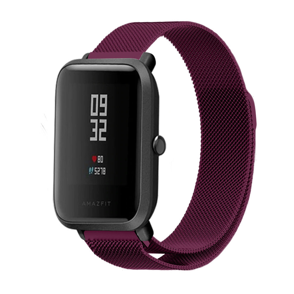 Strap-it® Strap-It Xiaomi Amazfit Bip Milanese Armband (Violett)