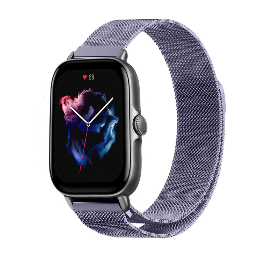 Strap-it® Strap-It Amazfit GTS 3 Milanese Armband (Hellviolett) Strap-it® Strap-It Amazfit GTS 3 Milanese Armband (Hellviolett)