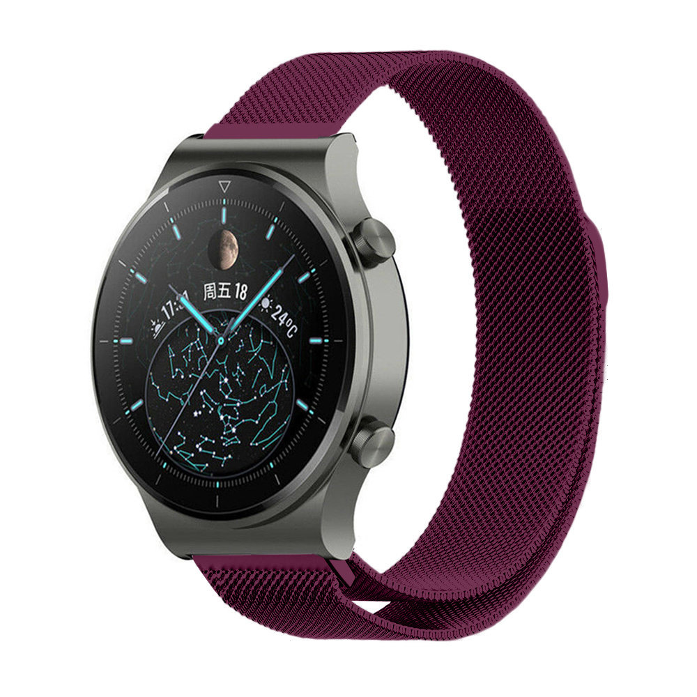 Strap-it® Strap-It Huawei Watch GT 2 Pro Milanese Armband (Lila)