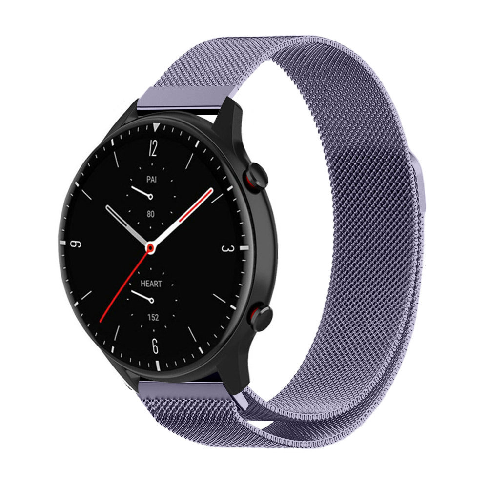 Strap-it® Strap-It Amazfit GTR 2 Milanese Armband (Hellviolett) Strap-it® Strap-It Amazfit GTR 2 Milanese Armband (Hellviolett)