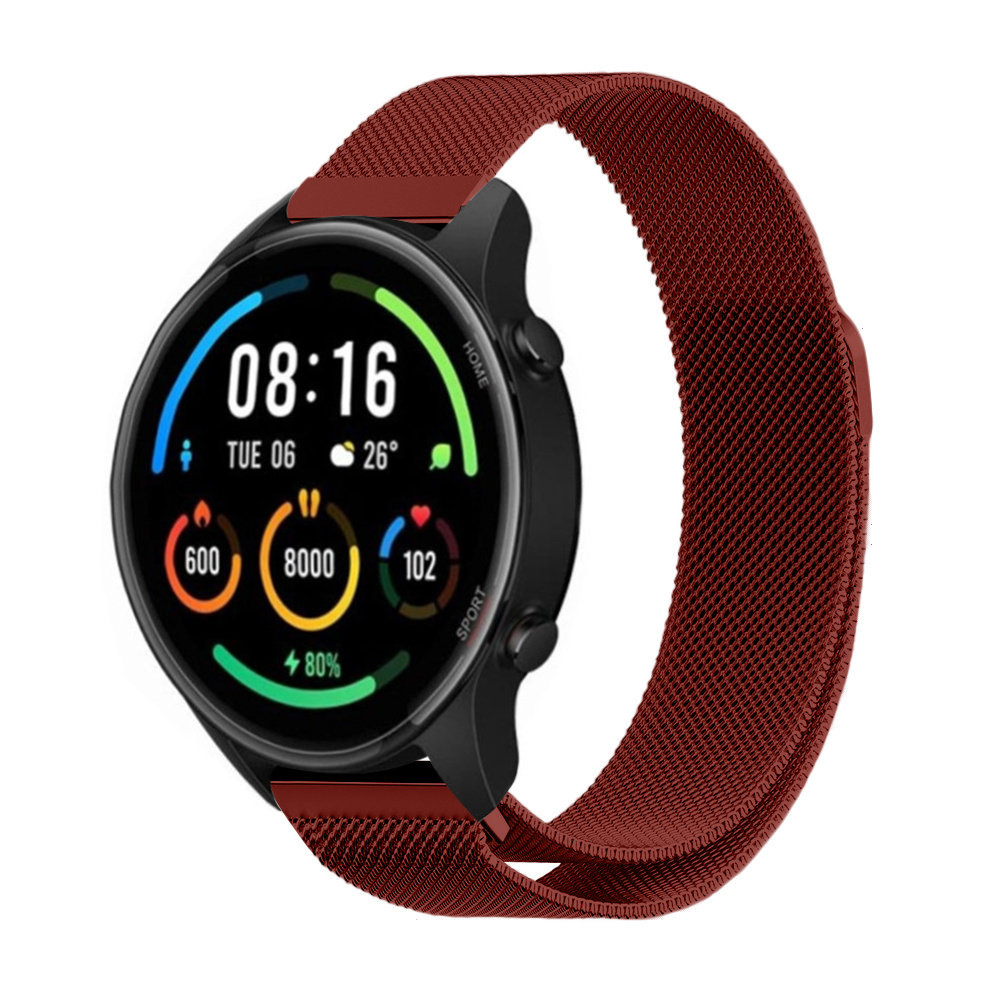 Strap-it® Strap-It Xiaomi Mi Watch Milanese Armband (Rot)