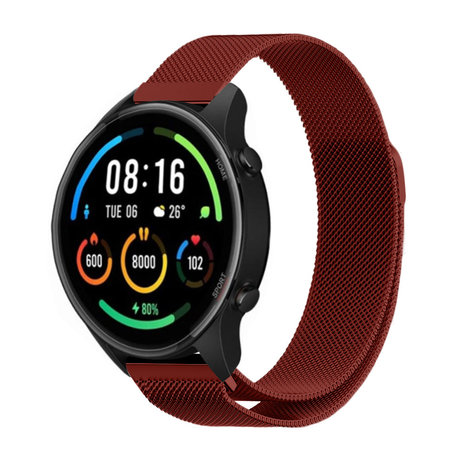 Strap-it® Strap-It Xiaomi Mi Watch Milanese Armband (Rot)