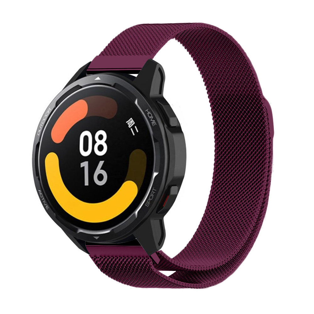 Strap-it® Strap-it Xiaomi Watch S1 Milanese Armband (Lila)