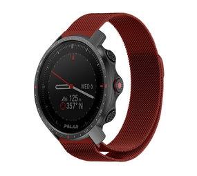 Strap-it® Polar Grit X Pro Milanese Armband (Rot) Strap-it® Polar Grit X Pro Milanese Armband (Rot)