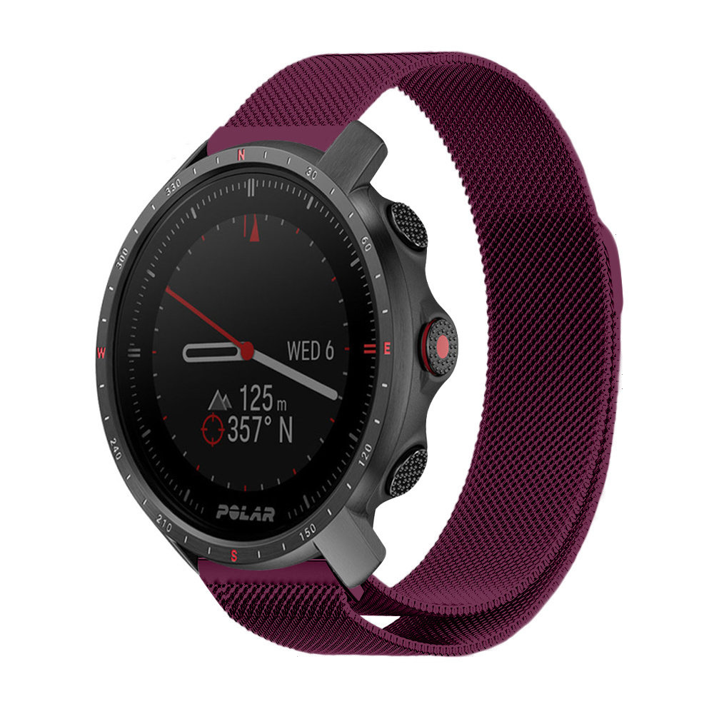 Strap-it® Strap-it Polar Grit X Pro Milanese Armband (Lila)