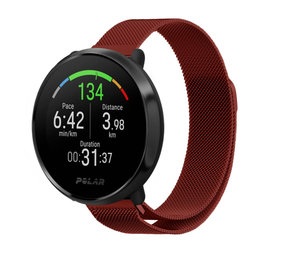 Strap-it® Polar Vantage M Milanese Armband (Rot) Strap-it® Polar Vantage M Milanese Armband (Rot)