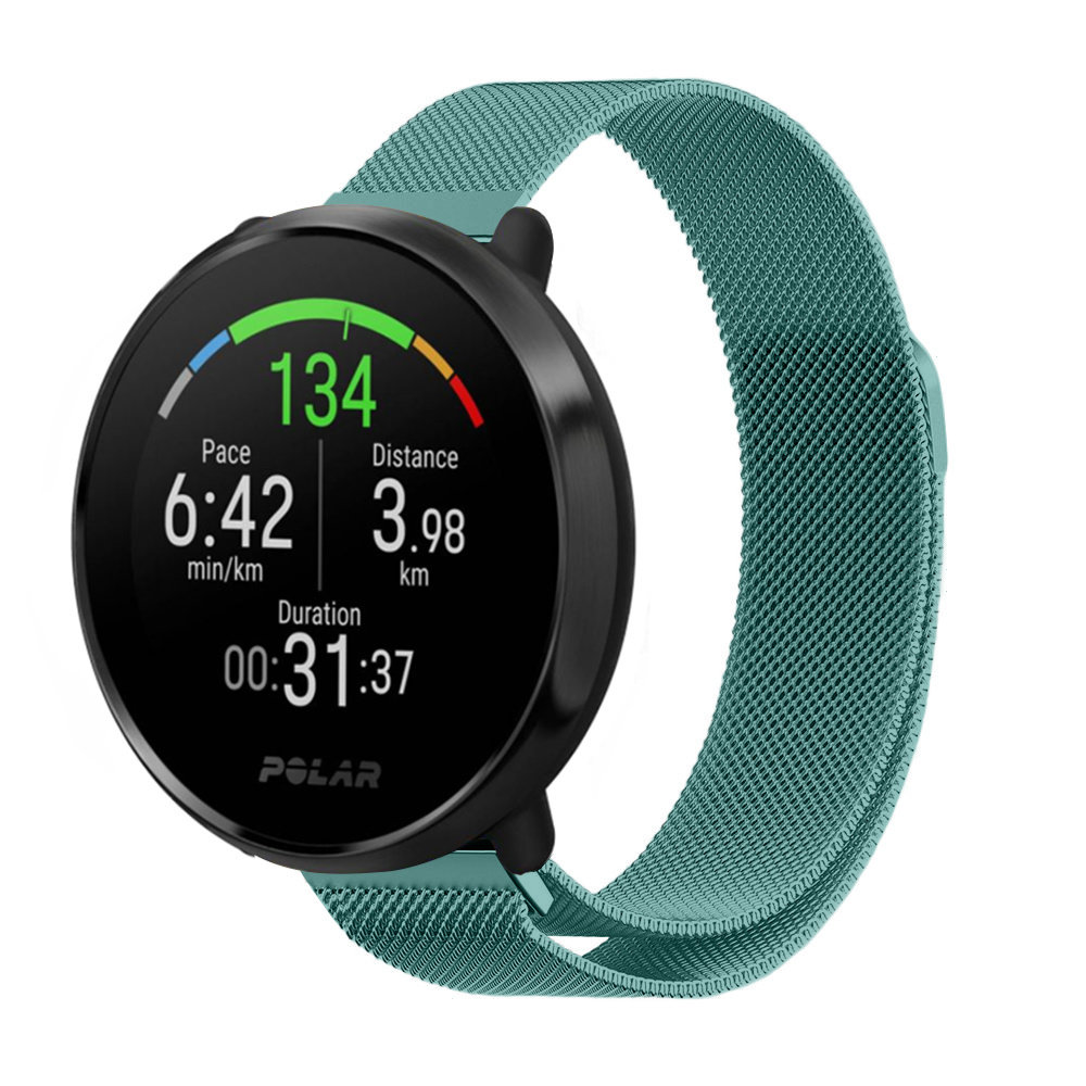 Strap-it® Strap-it Polar Vantage M Milanese Armband (grün)
