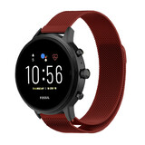 Strap-it® Fossil Gen 5 Milanese Armband (Rot) Strap-it® Fossil Gen 5 Milanese Armband (Rot)