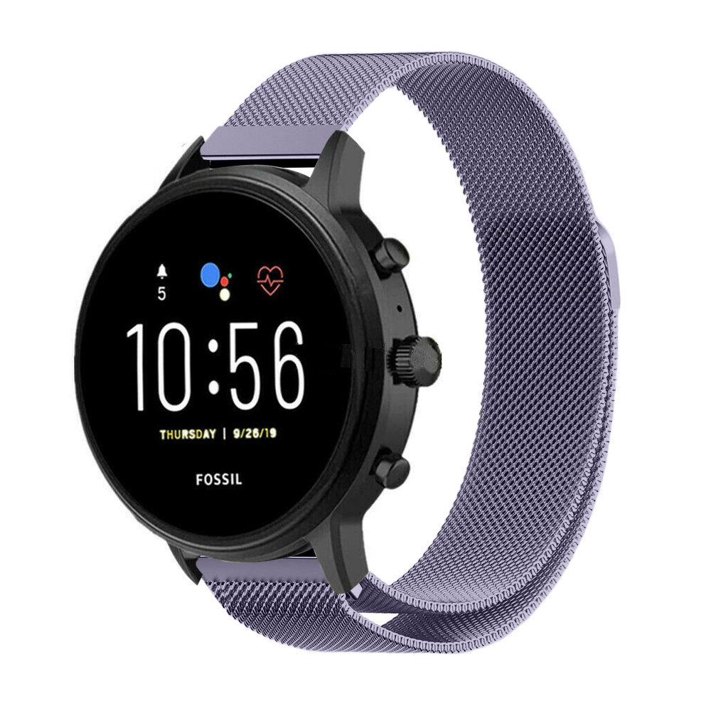 Strap-it® Strap-It Fossil Gen 5 Milanese Armband (Hellviolett)