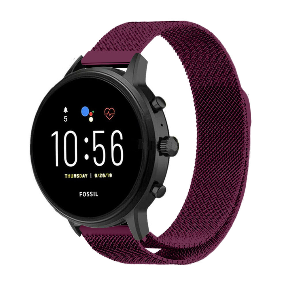Strap-it® Strap-It Fossil Gen 5 Milanese Armband (Lila)