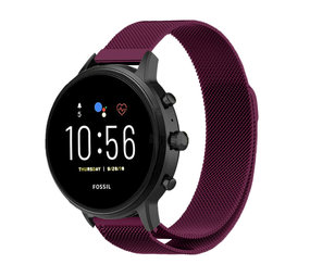 Strap-it® Fossil Gen 5 Milanese Armband (Lila) Strap-it® Fossil Gen 5 Milanese Armband (Lila)