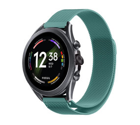 Strap-it® Fossil Gen 6 - 44mm Milanese Armband (Grün) Strap-it® Fossil Gen 6 - 44mm Milanese Armband (Grün)