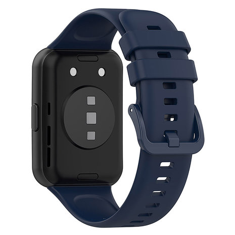 Strap-it® Strap-it Huawei Watch Fit 2 Silikonarmband (Dunkelblau) Strap-it® Strap-it Huawei Watch Fit 2 Silikonarmband (Dunkelblau)