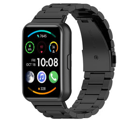 Strap-it® Huawei Watch Fit 2 Stahlarmband (Schwarz) Strap-it® Huawei Watch Fit 2 Stahlarmband (Schwarz)