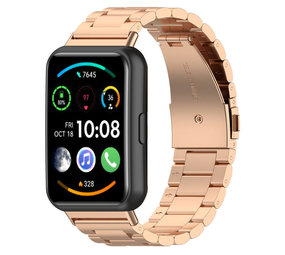 Strap-it® Huawei Watch Fit 2 Stahlarmband (Roségold) Strap-it® Huawei Watch Fit 2 Stahlarmband (Roségold)