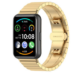 Strap-it® Huawei Watch Fit 2 Metallarmband (Gold) Strap-it® Huawei Watch Fit 2 Metallarmband (Gold)