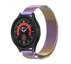 Strap-it® Strap-It Samsung Galaxy Watch 5 Pro Milanese Armband (Regenbogen)