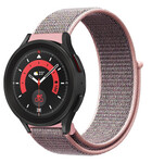 Strap-it® Strap-it Samsung Galaxy Watch 5 Pro Nylonarmband (Rosa Sand)