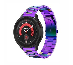 Strap-it® Samsung Galaxy Watch 5 Pro Stahlarmband (Regenbogen) Strap-it® Samsung Galaxy Watch 5 Pro Stahlarmband (Regenbogen)