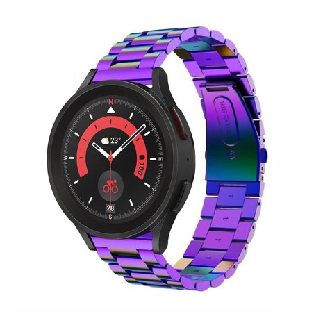 Strap-it® Strap-it Samsung Galaxy Watch 5 Pro Stahlarmband (Regenbogen) Strap-it® Strap-it Samsung Galaxy Watch 5 Pro Stahlarmband (Regenbogen)