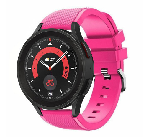 Strap-it® Strap-it Samsung Galaxy Watch 5 Pro Silikonarmband (Pink)
